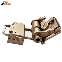 Support de casque tactique en métal L4G24 avec verrouillage et rabattement fluide pour lunettes de vision nocturne, support en queue d'aronde pour PVS15/18 GPNVG18
