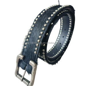 Ingrosso fantasia in <span class=keywords><strong>pelle</strong></span> di cavallo con fibbia e borchie LOGO <span class=keywords><strong>marrone</strong></span> in vera <span class=keywords><strong>pelle</strong></span> cintura customizzata in metallo con borchie LOGO - Product Image 6
