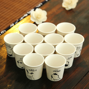 Ceramic <b>Cup</b> Cartoon Design 10pcs <b>Set</b> For Coffee Tea Home Use Gift Mugs - Product Image 1