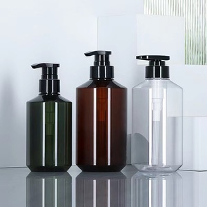 Trong Kho Nhựa Pet Jar Rộng Miệng Kích Thước Lớn Hổ Phách 1L 1000Ml Dầu Gội Chai Tròn Cho Kem Dưỡng Da Với Bơm - Product Image 1