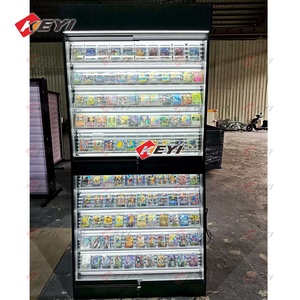 <span class=keywords><strong>Vitrine</strong></span> de présentation de cartes de sport à double face avec porte coulissante verrouillable et éclairage LED pour cartes classées, boutique de cartes à collectionner, présentation de cartes à collectionner - Product Image 6