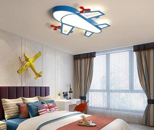 Plafonnier en fer forgé pour enfants, design art déco d'avion, <span class=keywords><strong>luminaire</strong></span> de plafond, idéal pour la <span class=keywords><strong>chambre</strong></span> d'un garçon - Product Image 1