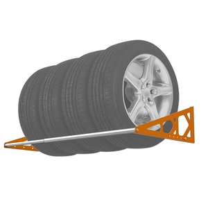 Estante de almacenamiento de neumáticos montado en la pared de alta resistencia Soporte de montaje en pared portador de neumáticos para garaje - Product Image 1