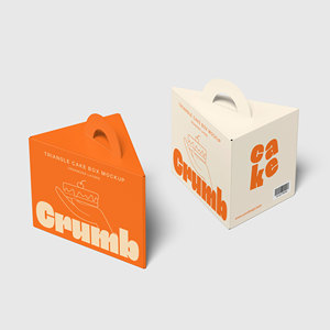 Caja de Papel Triangular Personalizada para Pastel con Ventana Transparente de PET y Asa Portátil para Empacar Rebanadas de Pastel de Queso, Tarta, o Productos de Panadería - Product Image 4