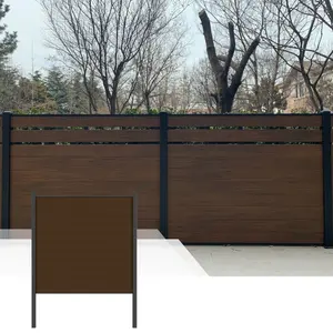 模块化围栏水平庭院隐私板条围栏面板室外花园围栏面板室外装饰