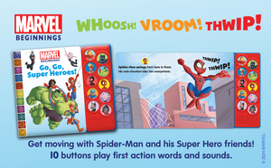 Sách âm thanh 10 nút siêu anh hùng kỳ diệu bắt đầu người nhện đẩy nút trẻ em học sớm sách âm thanh thông minh - Product Image 5