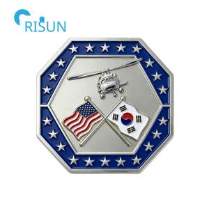 Monedas Conmemorativas Personalizadas de las Fuerzas Veteranas de la República de Corea, Souvenirs Coreanos, Moneda de Desafío Personalizada de Corea del <span class=keywords><strong>Sur</strong></span> - Product Image 2