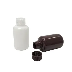 Laboratory Chemical Full Size White Brown 30ml 60ml125ml 250ml 500ml 1000ml Round Narrow Mouth And Wide Mouth PP Reagent Bottle