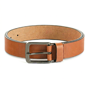 Cinturón de Cuero Sintético Suave Cuadrado para Mujer, Estilo Casual, Cinturón de Vestir de Cuero Vacuno para Trabajo y Negocios - Product Image 1
