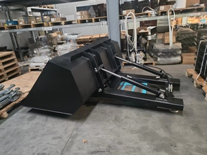 ถังตักหิมะไฮดรอลิกกันน้ำแข็งสำหรับรถยก แบบกว้างพิเศษ 2.4 ม. ออกแบบสำหรับทำความสะอาดพื้นผิวถนนและลานจอดรถ - Product Image 3