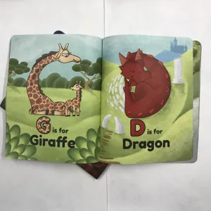 Reusable Paper Books Waterproof Tear Resistant Customized Design Offset Printing Children Books