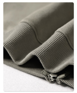 Sweat-shirt à capuche unisexe de haute qualité pour homme, coupe ample, fermeture éclair intégrale, logo personnalisé, taille américaine, tirettes de fermeture éclair doubles en métal - Product Image 4
