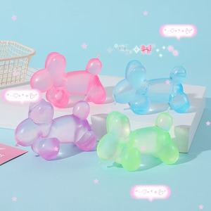 Jouet <span class=keywords><strong>anti</strong></span>-<span class=keywords><strong>stress</strong></span> créatif en silicone souple à rebond lent, motif chien <span class=keywords><strong>ballon</strong></span> couleur unie, texture moelleuse à base de maltose - Design mignon, <span class=keywords><strong>anti</strong></span>-<span class=keywords><strong>stress</strong></span> ultime - Product Image 1