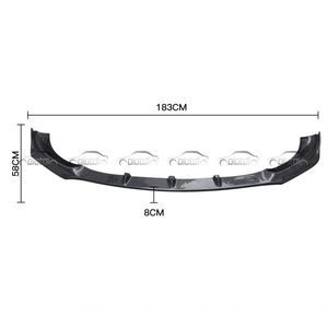 Para Mercedes Benz W118 C118 CLA35, Alerón Delantero de Fibra de Carbono, Spoiler Delantero, 2020+ - Product Image 4