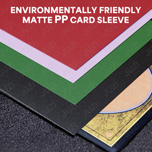 Protège-cartes de collection JUZI en PP mat, personnalisables, portables et écologiques pour cartes de jeu Pokémon et Yu-Gi-Oh! - Product Image 5