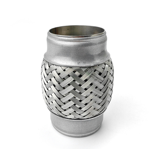 Nhà Máy Tùy Chỉnh Xả Phía Trước Flex Ống Kim Loại Lưới Bện 201/304 Thép Không Gỉ Xe Downpipe Ống Linh Hoạt - Product Image 1