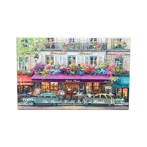 Puzzles éducatifs de luxe sur mesure à faire soi-même, 1001-2000 pièces pour adultes, vente en gros pour les boutiques de cadeaux, marques, papier gris - Product Image 4