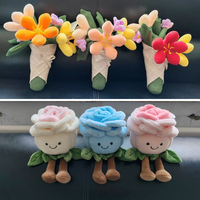 Décoration florale créative style JC : jouet en peluche en forme de tulipe ou de succulente, plante en pot, cadeau promotionnel pour festival, ornement de maison