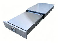 Boîte à outils étanche en tôle galvanisée pour plateau de pick-up extérieur avec rail coulissant métallique verrouillable et tiroirs