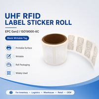 Rollo de Etiquetas Adhesivas UHF RFID Imprimibles, EPC Gen2 ISO18000-6C, Etiqueta en Blanco para Escritura, para Inventario, Logística, Almacén, Comercio Minorista, OEM