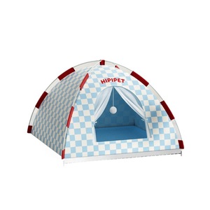 Tente dôme respirante et fraîche <span class=keywords><strong>pour</strong></span> printemps/été, niche pliable <span class=keywords><strong>pour</strong></span> chiens et chats, taille moyenne/petite à grande - Product Image 5