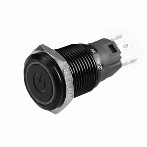 Cheap 16mm 19mm 22mm Ring LED Latching <b>Momentary</b> Stainless Steel 1NO1NC 12V 24V <b>Push</b> <b>Button</b> <b>Switch</b> Waterproof IP65 - Product Image 2
