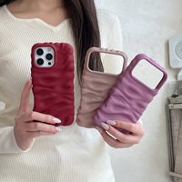 Étui de téléphone en TPU ondulé 3D de luxe, résistant aux chocs et à l'eau, de haute qualité, pour 17 16 15 Pro