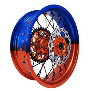 Entrega rápida 17 pulgadas Bi-color Fit <span class=keywords><strong>KTM</strong></span> personalizado aceptar Color Supermoto ruedas llantas conjunto en 2024 - Product Image 4