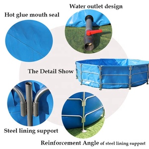 Aquariums ronds pliables en PVC SDM, 300 gallons, grand <span class=keywords><strong>aquarium</strong></span> en plastique, réservoir de pisciculture, <span class=keywords><strong>aquarium</strong></span> - Product Image 3