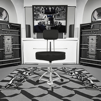 Vente en gros tabouret de batterie en acier réglable professionnel Bancs d'instruments confortables avec tabouret de batterie pour clavier de guitare
