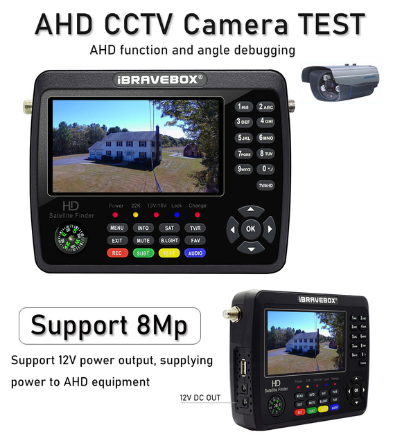 V10 Finder Max+AHD Satellite Finder DVB-S/S2/S2X/H.265 Satellite Finder