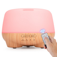 Diffuseur d'arômes électrique, humidificateur 500 ml, utilisation hôtelière, diffuseur d'huiles essentielles ultrasonique silencieux avec lumière LED contrôlée par application