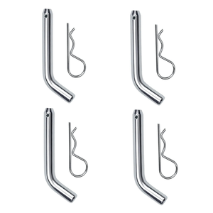 4 paquets de goupilles et clips d'<span class=keywords><strong>attelage</strong></span> de <span class=keywords><strong>remorque</strong></span> de 5/8 pouces de diamètre avec <span class=keywords><strong>tête</strong></span> rainurée pour récepteur de 2 ou 2 à 1/2 pouces. - Product Image 1