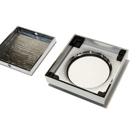 Nouveau produit chromé carré 10*10cm siphon de sol insert de carrelage caché anti-odeur salle de bain hôtel douche en laiton siphon de sol