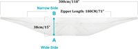 Kit de joint de fenêtre de climatiseur portable de 300cm (118 "), bloqueur de courant d'air auto-adhésif et étanche pour fenêtres coulissantes/à battants