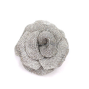 New handmade Rhinestone 3D Rose Flower may trên ĐÍNH THÊU pha lê Flora hotfix các bản vá lỗi cho quần áo - Product Image 2
