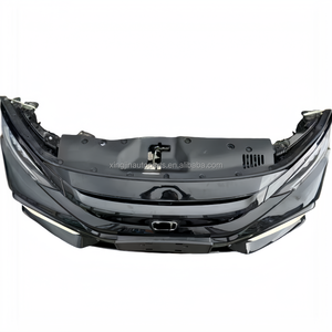 Kit Completo Paraurti Anteriore per <span class=keywords><strong>Honda</strong></span> <span class=keywords><strong>Civic</strong></span> Tipo <span class=keywords><strong>10</strong></span> con Griglia, Ventola, Radiatore, Fendinebbia, Fari LED e Componenti Carrozzeria - Product Image 3