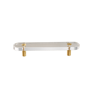 Manijas Modernas de Cristal y Latón para Gabinetes BECORA, Tiradores Dorados para Cajones, Manijas Transparentes para Dormitorio, Baño, Cómoda y Armario - Product Image 2