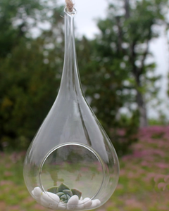 Ronde larme ange coeur hexagone clair Globe <span class=keywords><strong>suspendu</strong></span> Terrarium Air-<span class=keywords><strong>plante</strong></span> jardin <span class=keywords><strong>boule</strong></span> de <span class=keywords><strong>verre</strong></span> sphère photophore SUCCULENT titulaire - Product Image 4