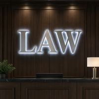 Lettres LED lumineuses extérieures étanches en acrylique 3D pour signalétique de centre de jardinage, aménagement paysager, entreprise, mariage, maison