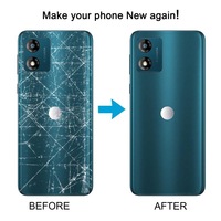 Coque arrière en TPU noir mat à motif barre pour Motorola E4/E5/E6/E7/E20-E40 – Vente en gros à prix réduit