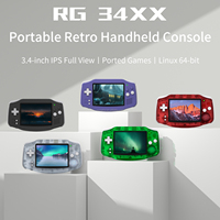 Nueva Consola de Videojuegos Portátil ANBERNIC RG34XX con Pantalla IPS de 3.4 Pulgadas 720*480, Sistema Linux Estándar y WIFI Inalámbrico