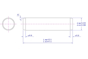 Legood ISO หมุดเดือยเหล็กแข็ง8734ขนาด5x12มม. พร้อมหมุดขนานผลิตภัณฑ์คุณภาพสูง - Product Image 5