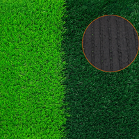 Terrain de football avec gazon synthétique artificiel