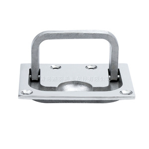 <b>Marine</b> <b>Hardware</b> 75*58 Square Stainless Steel Floor Clips Deck Pull Rings-316 Stainless Steel - Product Image 5