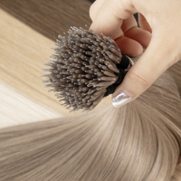 Extensions de cheveux européennes russes LeShine Nano Ring, 100% cheveux humains Remy blonds, double épaisseur, Nano Ring Remy