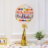 Autocollant transparent Joyeux Anniversaire en gros pour ballon Bobo de fête d'anniversaire