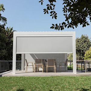 Pérgola Moderna de Lujo para Exteriores, de Aluminio, con Techo de Láminas Motorizadas, para Entretenimiento en Salas de <span class=keywords><strong>Ajedrez</strong></span> y Cartas - Product Image 4