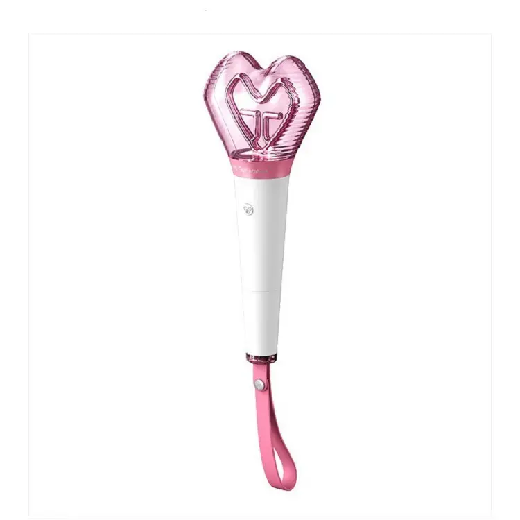 Official Girls Generation Korea colorful pink fan light stick customized LOGO hand LED light stick for concert