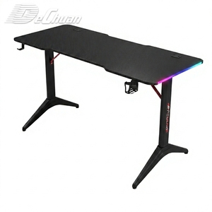 โต๊ะเกมมิ่งขา Y แข็งแรงทนทาน พร้อมไฟ RGB หน้าโต๊ะคาร์บอนไฟเบอร์ ขายส่ง - Product Image 2